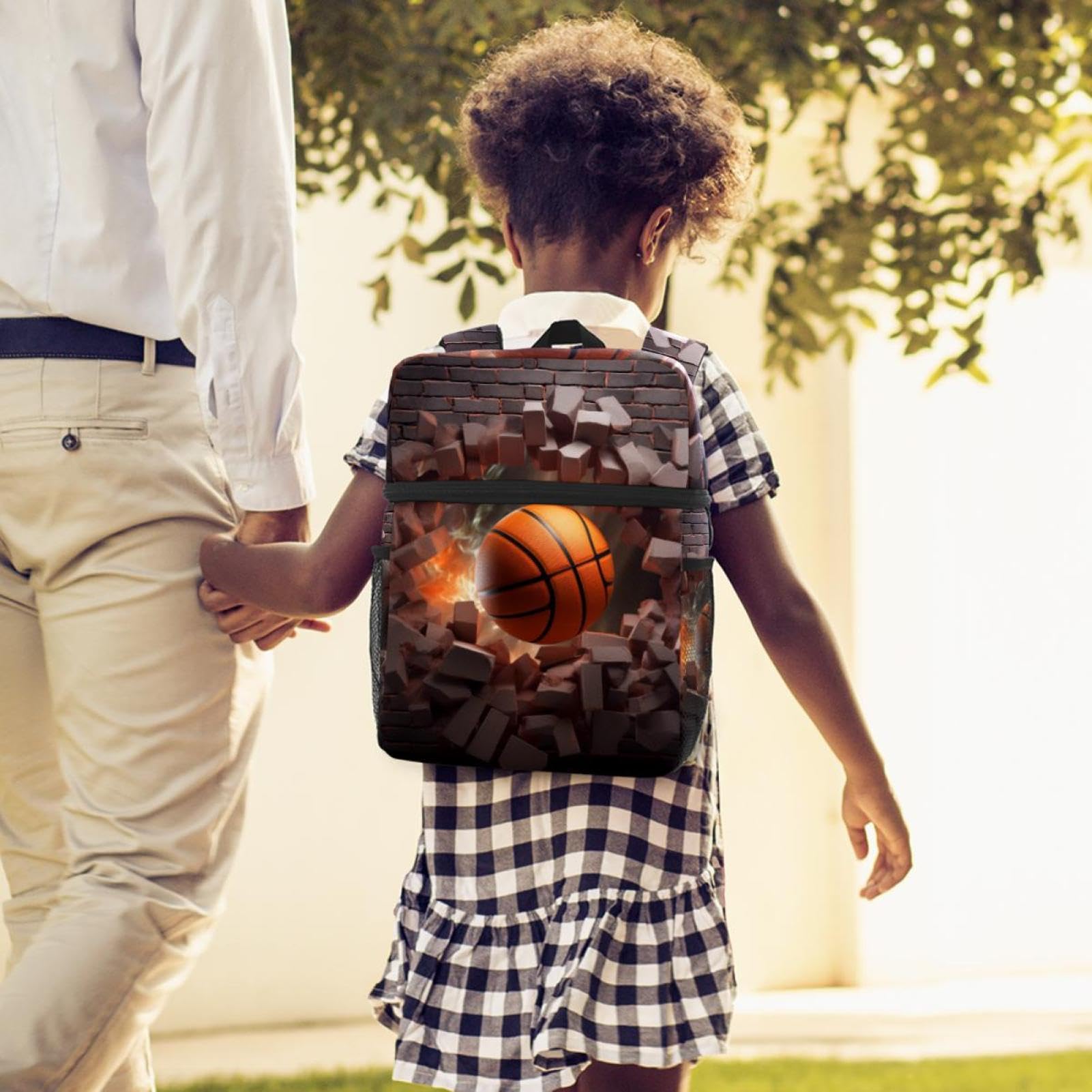 Men's & Women's Travel Backpack - Lightweight Durable Hiking Backpack for Gym, Work & Outdoor Adventures | Basketball Wall Art Abstract Design
