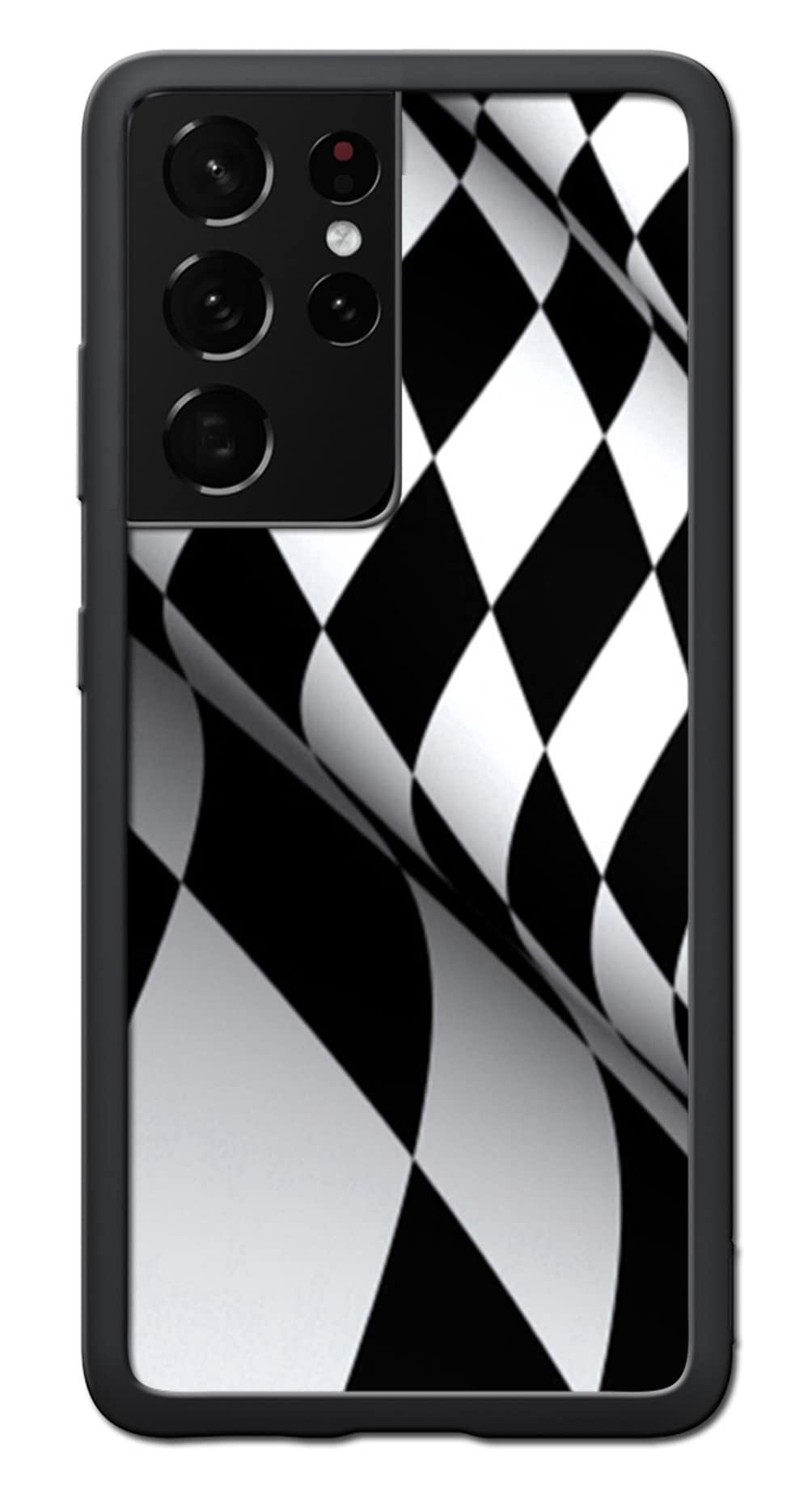 Samsung Galaxy S21 Ultra Case - Checkered Flag Design Shockproof TPU Phone Cover with Military-Grade Protection | Perfect for Outdoor Sports, Travel & Daily Use
