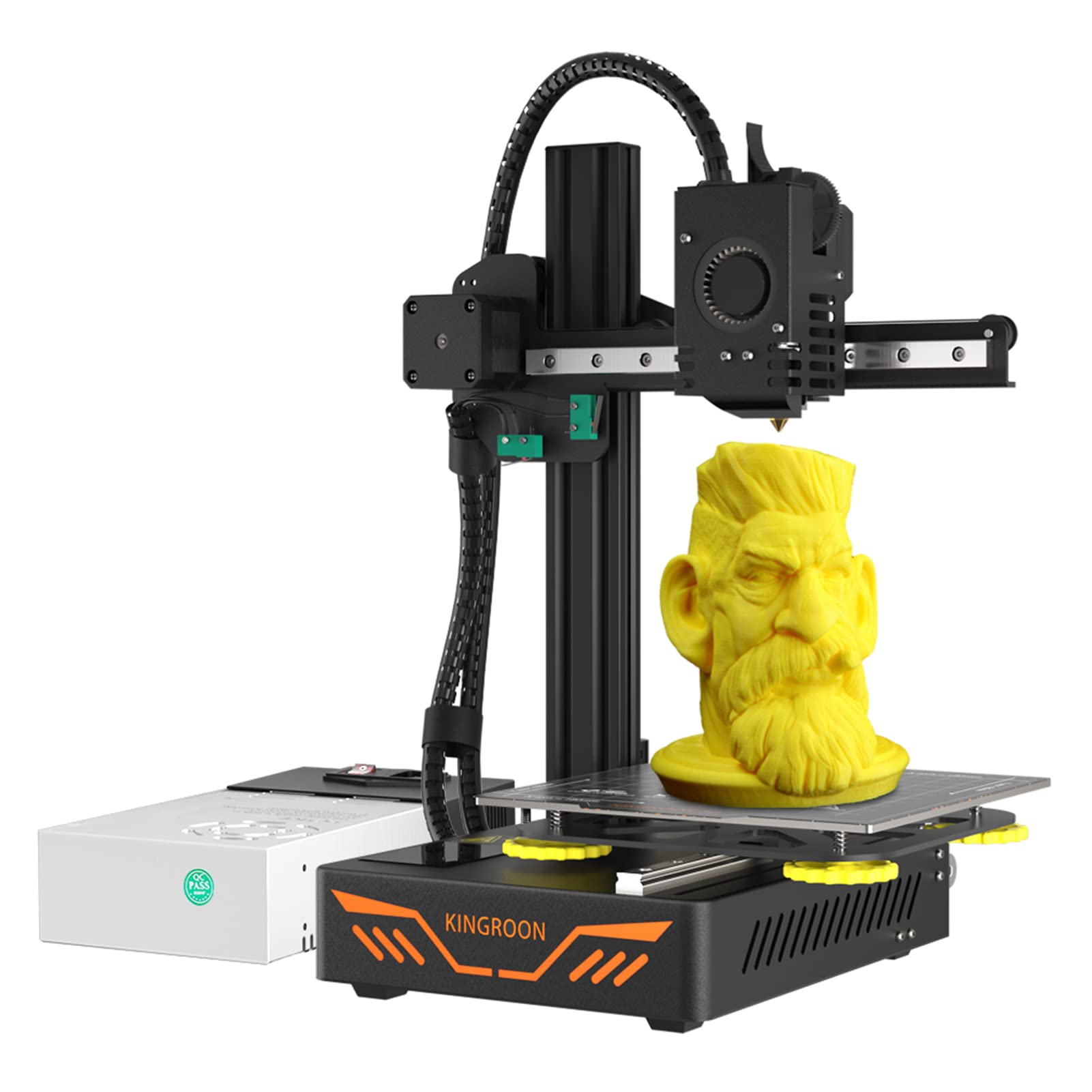 KINGROON KP3S 3D Printer - High Precision FDM Printing Machine with Direct Drive Extruder, Dual Guide Rail & Ultra-Quiet TMC2225 Stepper Driver | 2.4
