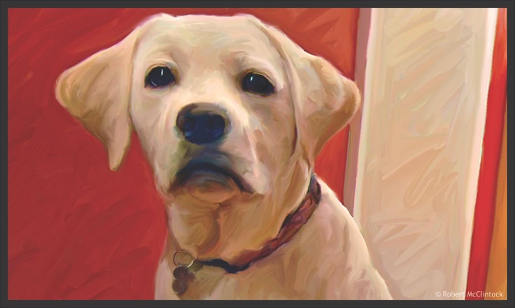 Non-Slip Yellow Labrador Dog Floor Mat - Waterproof Pet Rug for Living Room, Bedroom & Entryway - Perfect for Pet Owners
