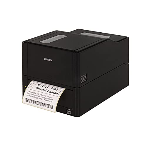 Citizen CL-E321 Shipping Label Printer - Upgraded Desktop Thermal Printer (203DPI, 200mm/s) for Ecommerce, Warehousing & Logistics - Direct/Thermal Transfer Printing