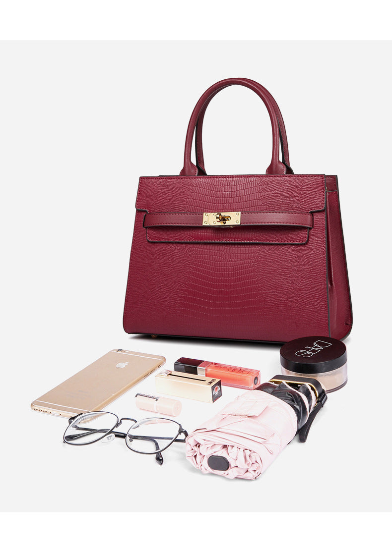 Genuine Leather Tote Bag for Women - Large Capacity Work Bag, Underarm Purse & Crossbody Shoulder Bag - Perfect for Office, Travel & Everyday Use