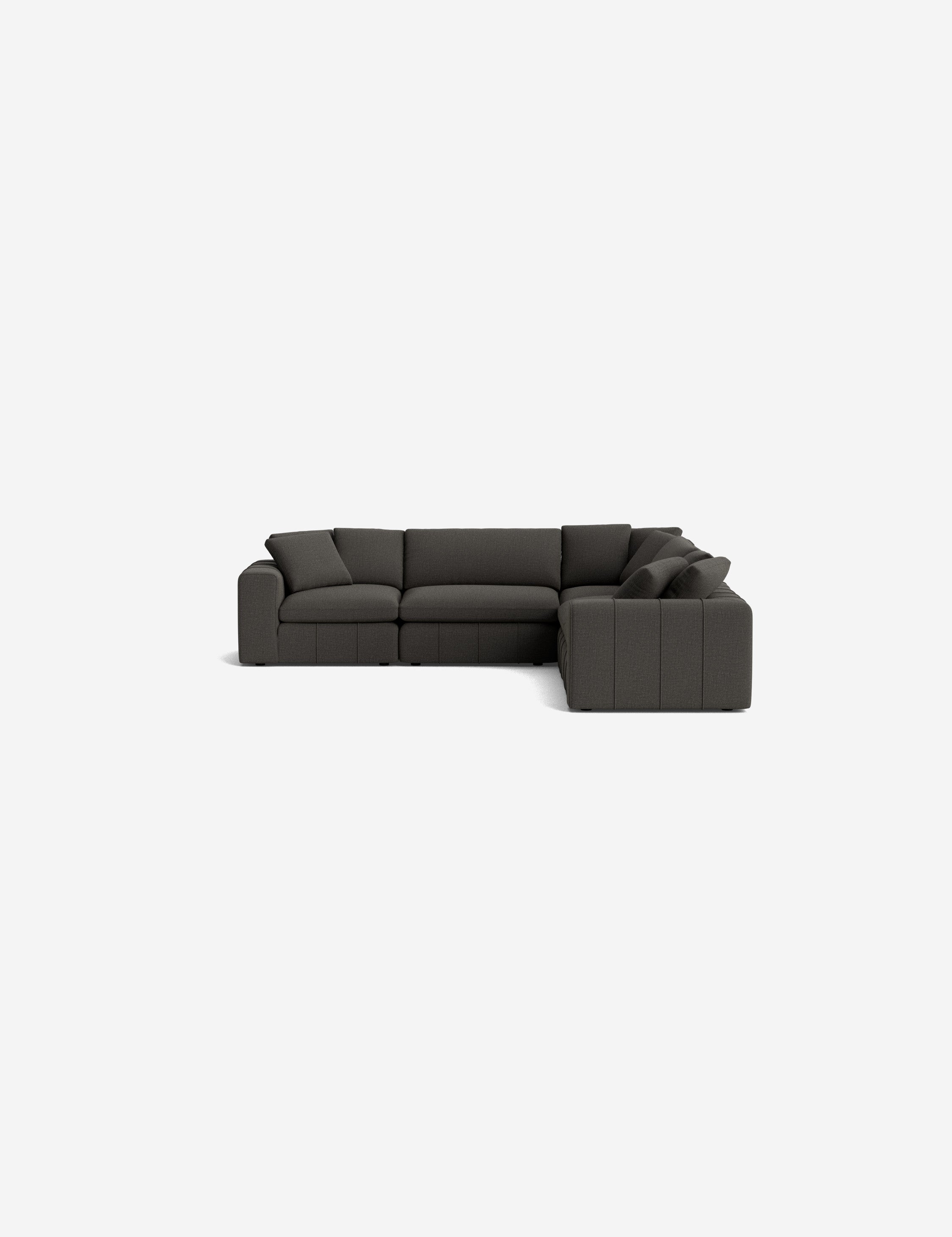 Capella Modular Corner Sectional Sofa - Modern L-Shaped Couch for Living Room, Home Theater & Lounge Areas | Customizable Comfortable Furniture