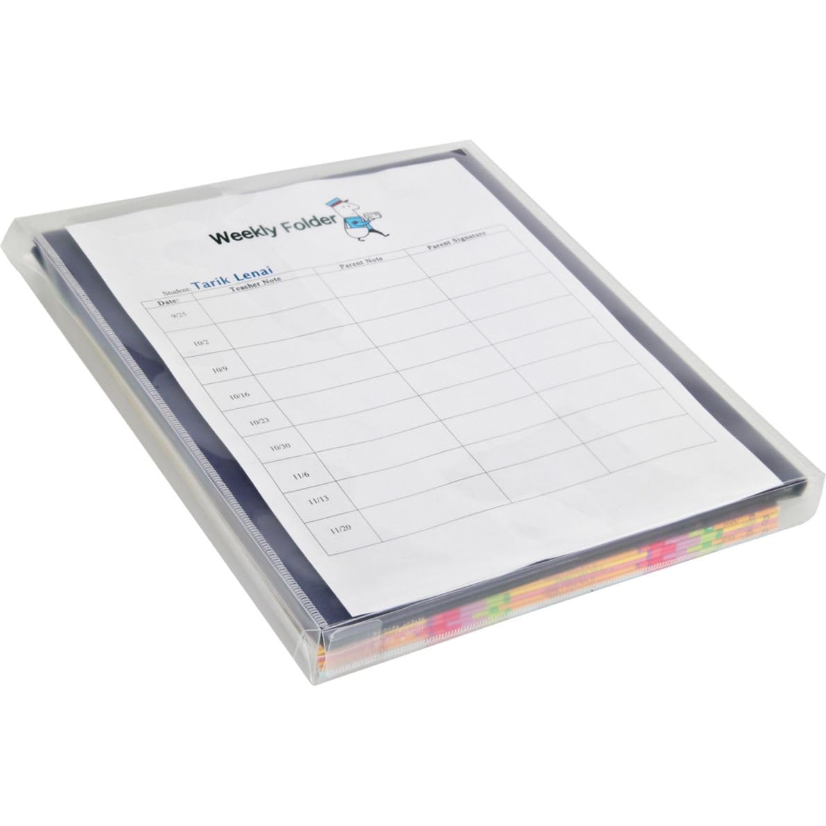 Really Good Stuff Student Take-Home Plastic Envelopes - Pack of 12 Durable School Supply Pouches for Homework, Notes & Permission Slips | Perfect for Teachers, Parents & Classroom Organization
