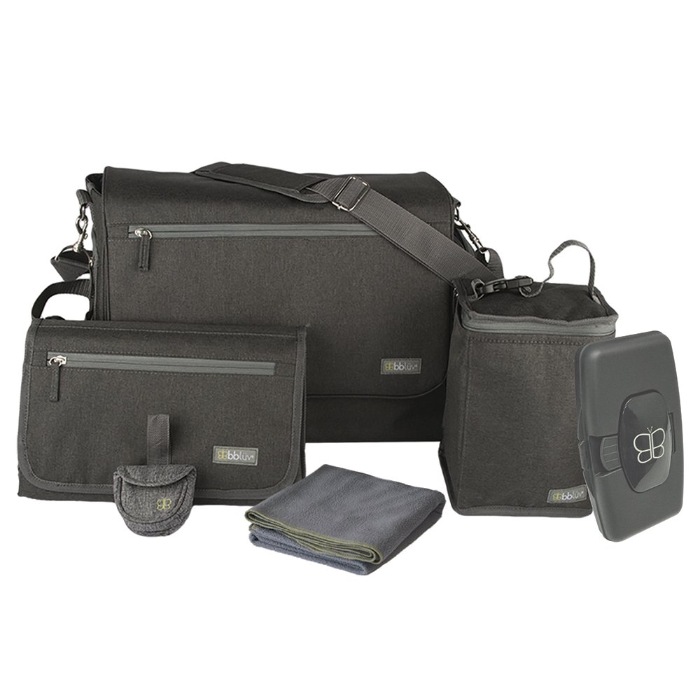**bblüv Ültra Large Capacity Diaper Bag - Multi-Functional Travel Diaper Backpack for Moms with Changing Pad - Hands-Free Stroller, Tote & Crossbody Carry - Perfect for Baby Outings, Travel & Daily Use**