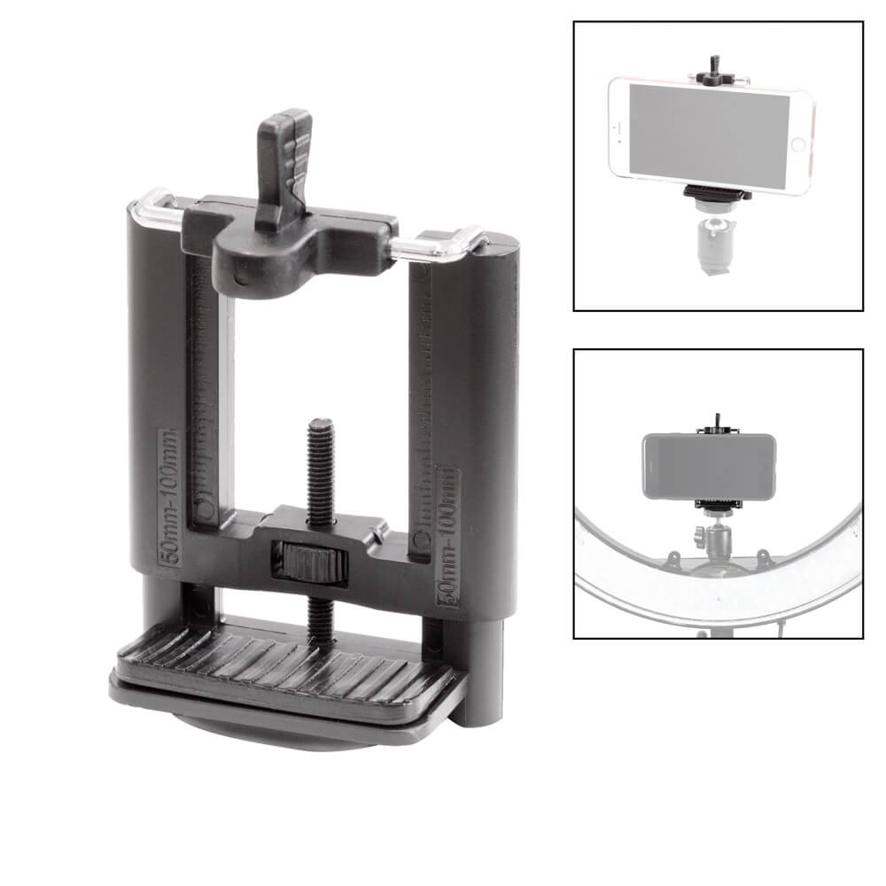 Adjustable Phone Mount Clip with 1/4