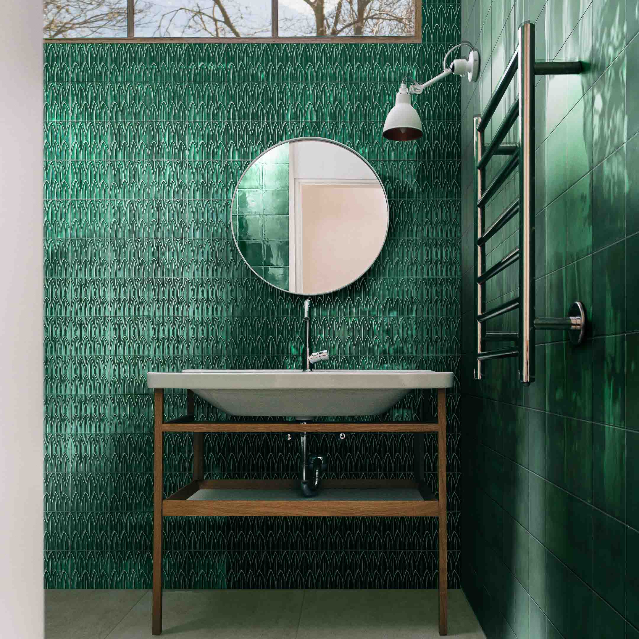 Premium 3D Porcelain Zellige Tile - Sol Series | Moroccan-Inspired Wall & Floor Tiles for Kitchen Backsplash, Bathroom & Fireplace | Waterproof & Durable Ceramic Mosaic