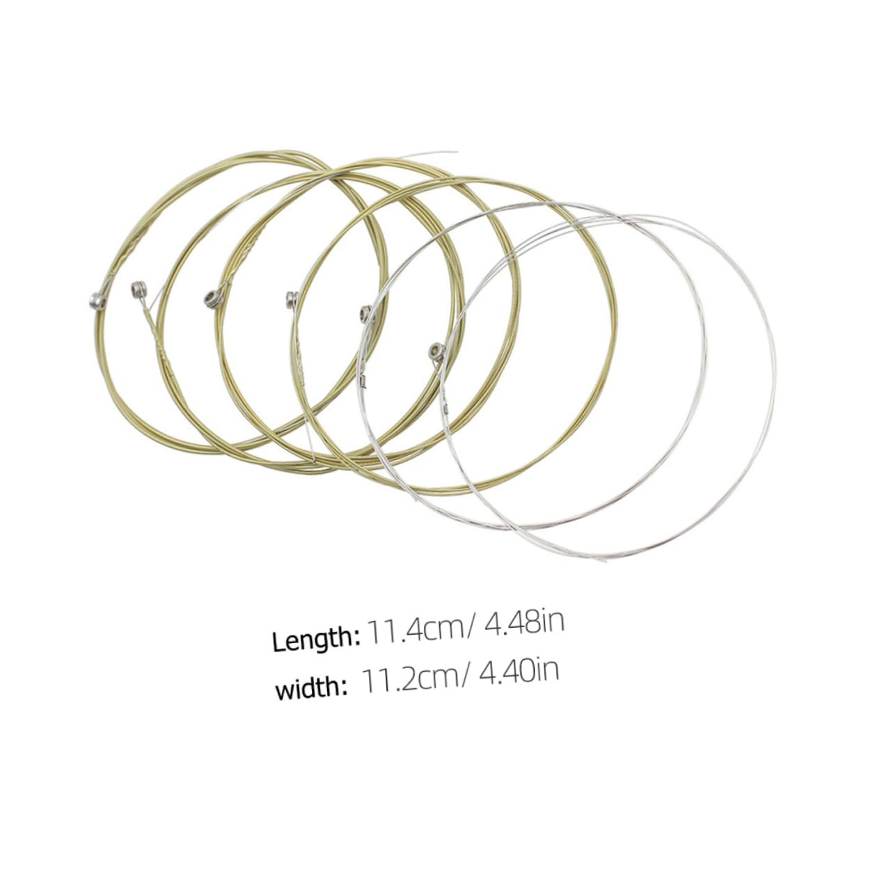 6PCS Folk Steel Guitar Strings - Stainless Steel Strings for Acoustic & Electric Guitars - Perfect for Performances, Practice & Studio Recording