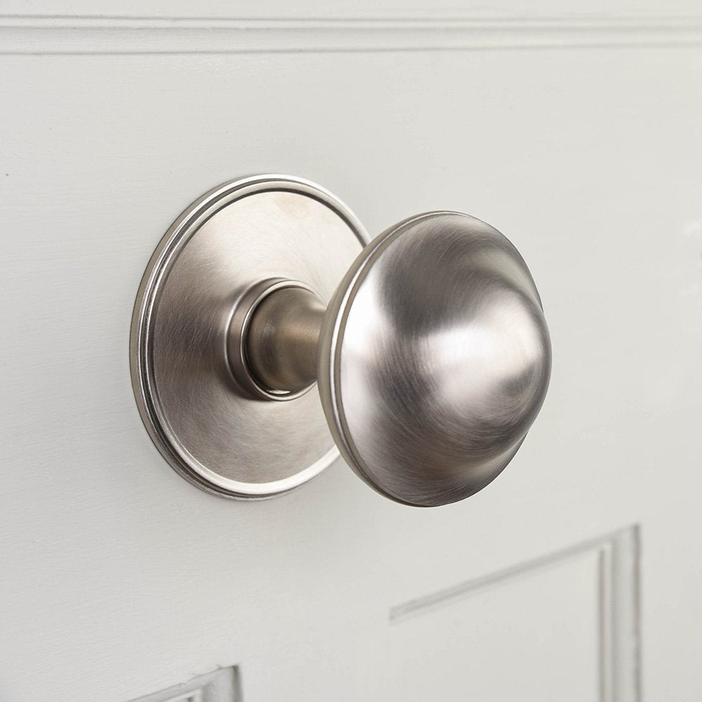 Satin Nickel Large Round Door Pull - Elegant Cabinet & Drawer Handle for Modern Home Décor - Perfect for Kitchen, Bathroom, and Furniture Upgrade