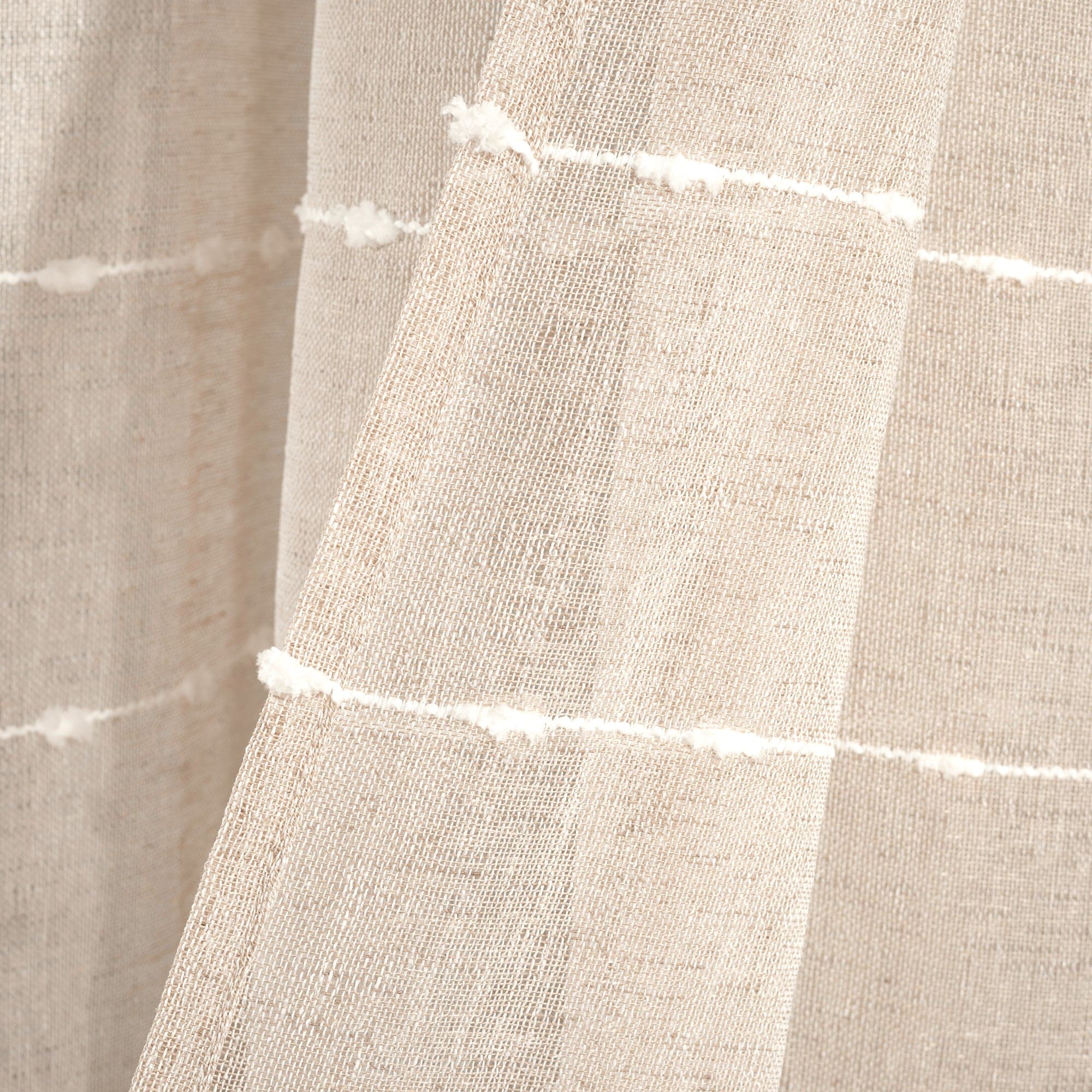 Farmhouse Style Textured Grommet Sheer Curtains - Ultra Wide Window Panels for Living Room, Bedroom & Dining Room Decor