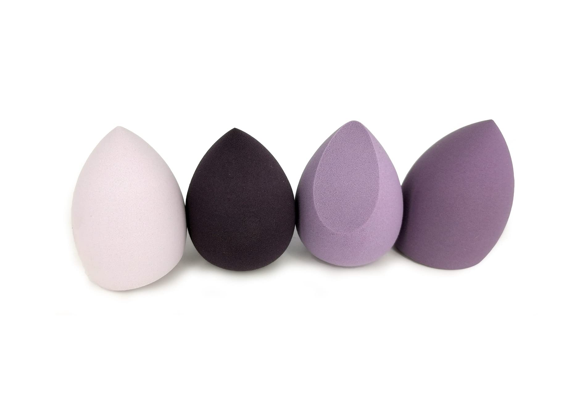 Professional Makeup Sponges Set for Dry & Wet Use - Foundation Blending Sponge for Concealer, Blush & Powder - Multi-color Beauty Blender Sponges (4pcs) - Perfect for Everyday Makeup, Contouring & Airbrush Finish
