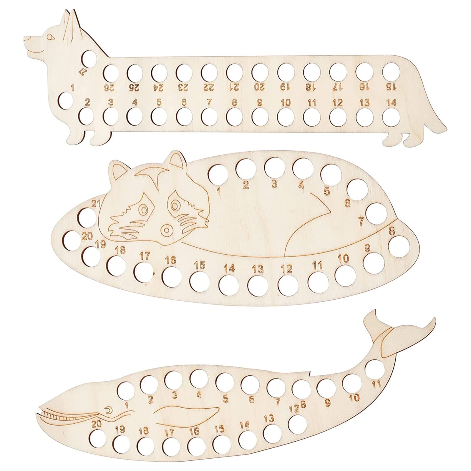 3Pcs Cute Animal-Shaped Embroidery Floss Organizer Set - Cross Stitch Thread Holder & Storage Shelf for DIY Craft Projects - Perfect for Needlework, Sewing, and Embroidery Organization at Home or Studio