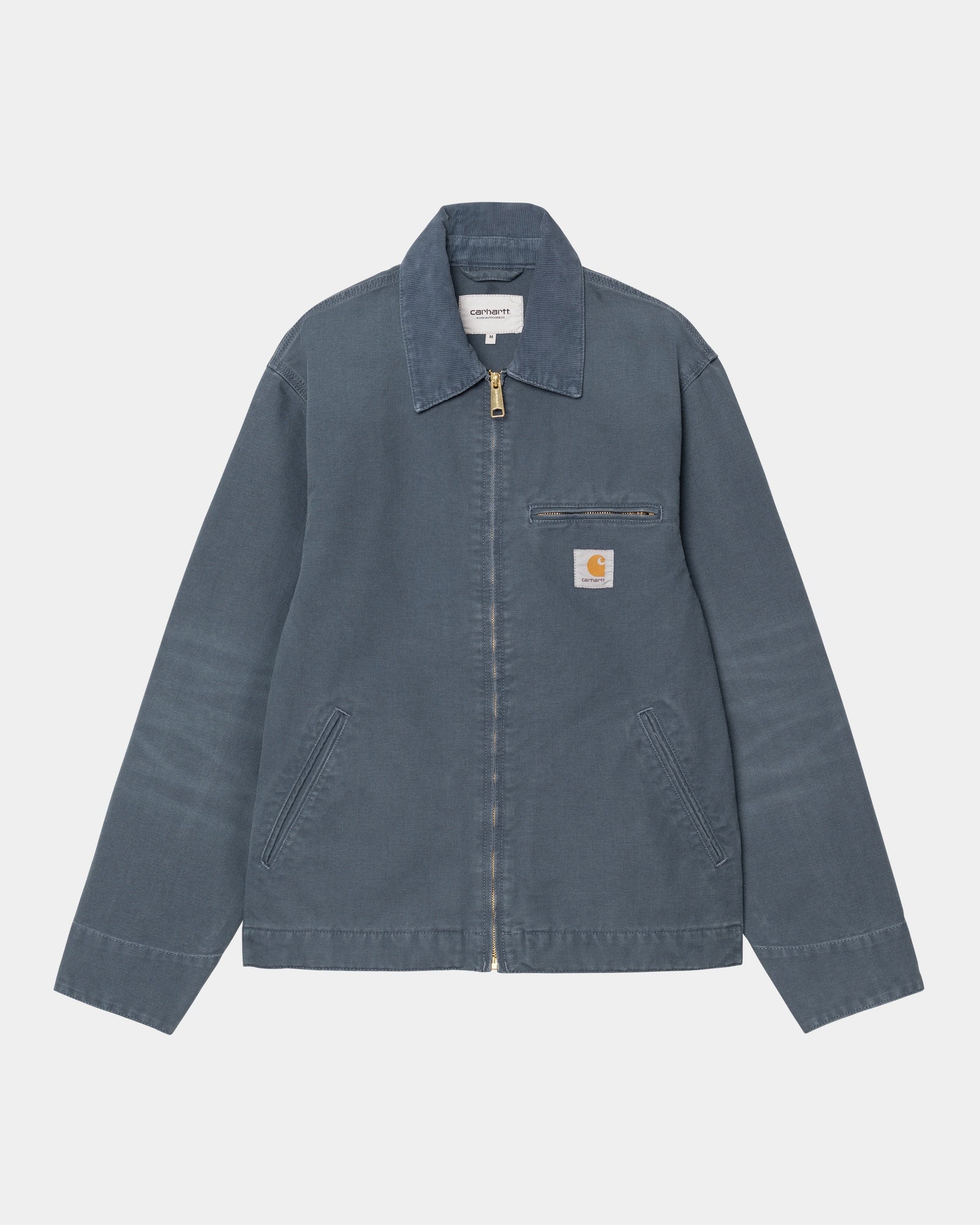 Detroit Jacket for Men - Spring Stone Canvas Coat in Dusky Blue | Vintage Workwear Style for Outdoor Adventures & Casual Wear