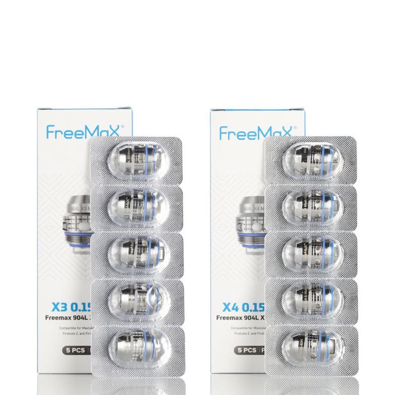 FreeMax Fireluke 3 (Maxluke) Replacement Coils 5-Pack - Compatible with Fireluke 3 Tank - Long-Lasting Mesh Coils for Enhanced Vapor & Flavor - Ideal for Sub-Ohm Vaping & Cloud Chasing