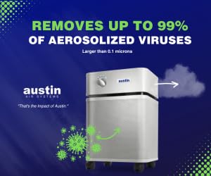Austin Air Healthmate Plus HEPA Air Purifier - Medical-Grade Filtration System for Dust, Pollen, Smoke & Allergens | Removes 99.97% of Airborne Contaminants | Sandstone Finish | Ideal for Bedrooms, Offices & Allergy Relief
