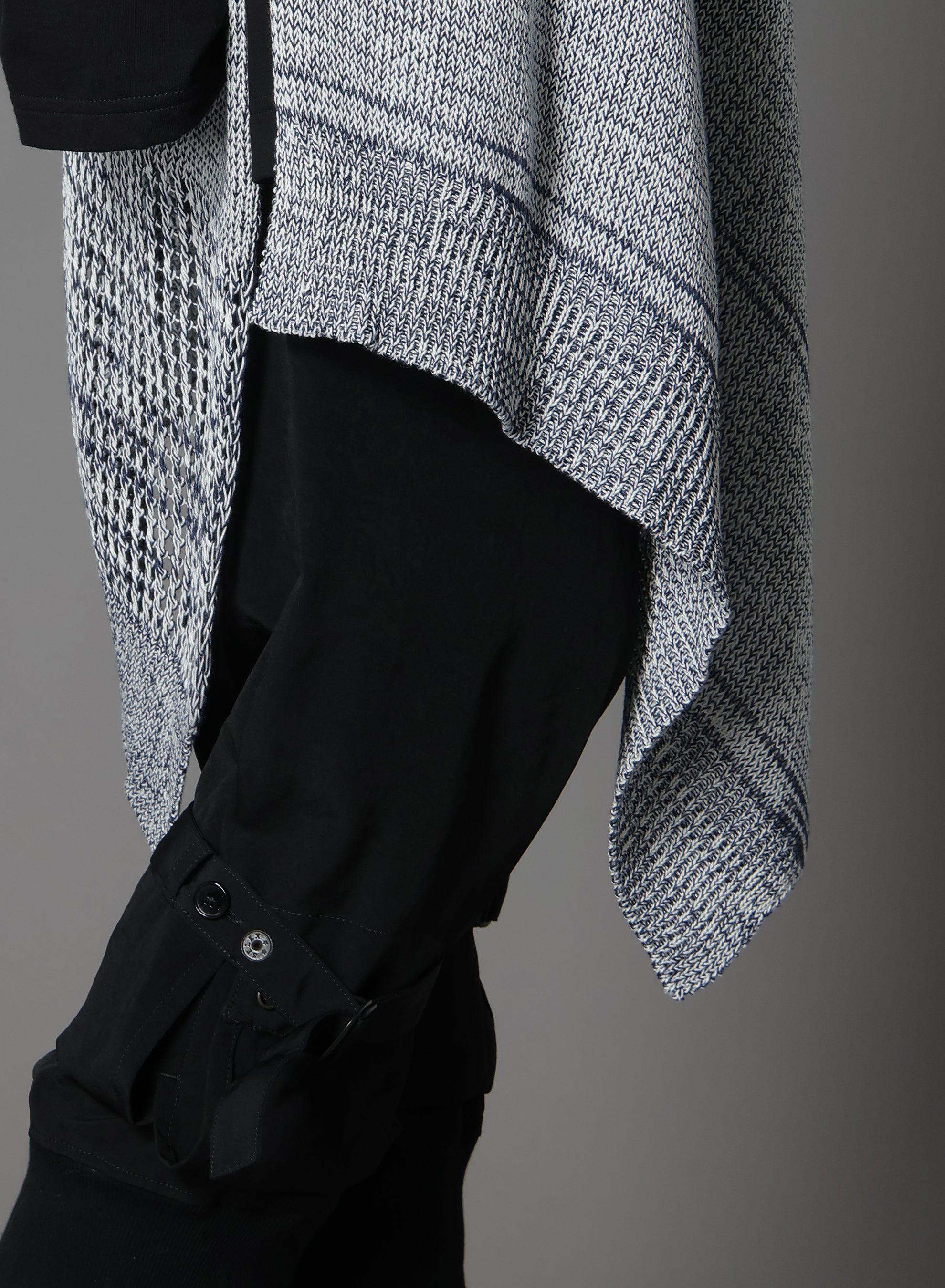 Code Yarn Mesh Long Knit Vest for Women - Lightweight Open Front Cardigan, Boho Chic Lace-Up Layering Piece - Perfect for Spring & Fall Outfits, Casual & Office Wear