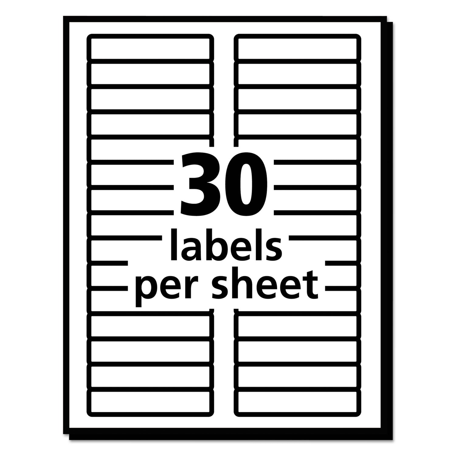 Avery® Eco-Friendly Permanent File Folder Labels, 0.66