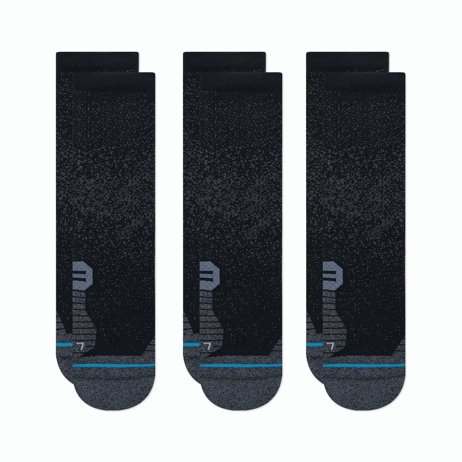 Stance Run Crew Socks (3 Pack) - Moisture-Wicking, Cushioned Running Socks for Men & Women - Perfect for Marathon, Gym & Athletic Performance