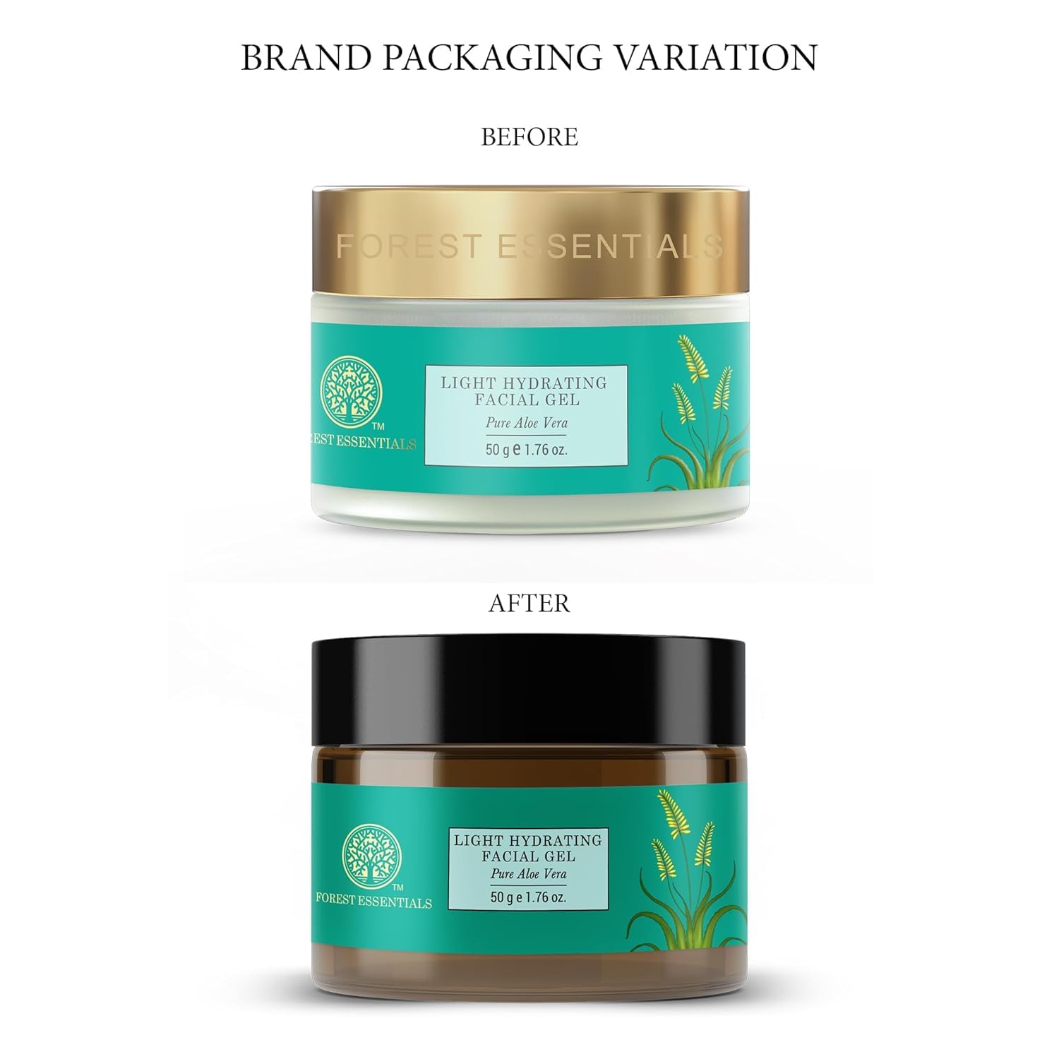 Forest Essentials Light Hydrating Facial Gel with Pure Rosewater | Soothing & Moisturizing Unisex Face Gel | 50g | Perfect for Daily Skincare Routine & Post-Sun Care