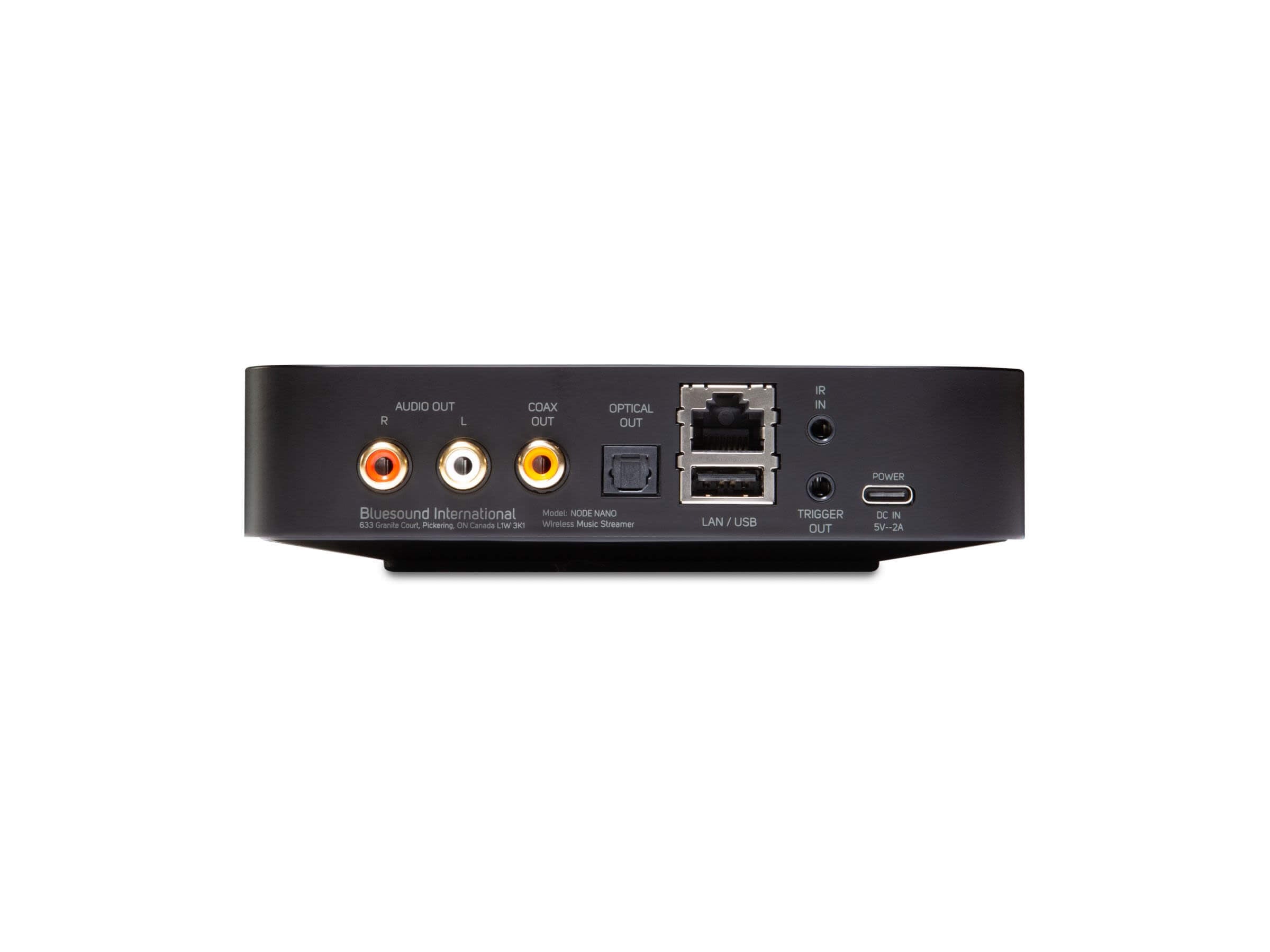 Bluesound Node Nano Hi-Res Wireless Music Streamer - Premium Audio for Home Theater & Multi-Room Systems | Perfect for Spotify, Tidal & Apple Music Streaming