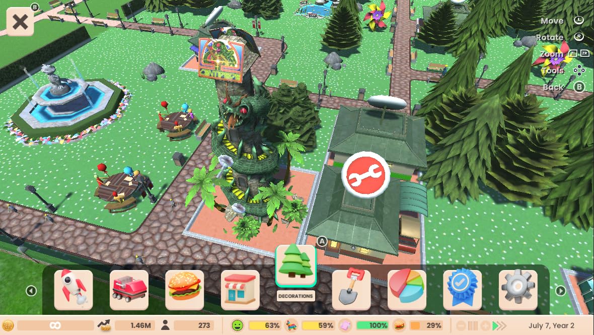 RollerCoaster Tycoon Adventures Deluxe - Nintendo Switch Game | Theme Park Simulation & Strategy | Perfect for Family Game Night & Travel Entertainment