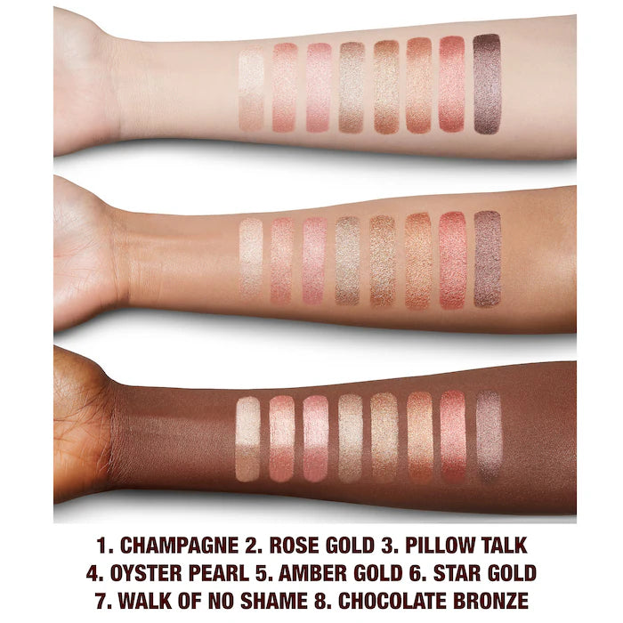 Charlotte Tilbury Shimmering Cream Eyeshadow - Long-Lasting, Blendable & Pigmented for Day & Night Makeup Looks