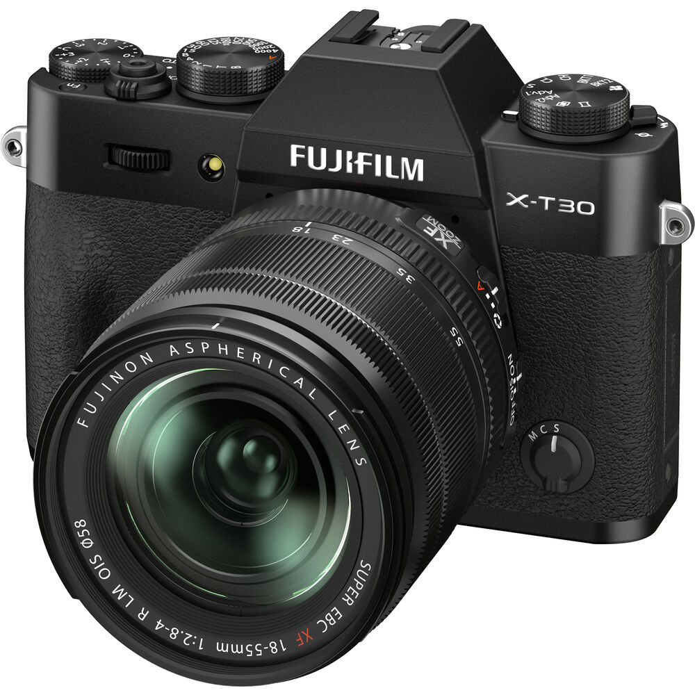 FUJIFILM X-T30 II Mirrorless Digital Camera with 18-55mm Lens Kit - Black | Compact Travel & Street Photography Camera for Vloggers & Content Creators