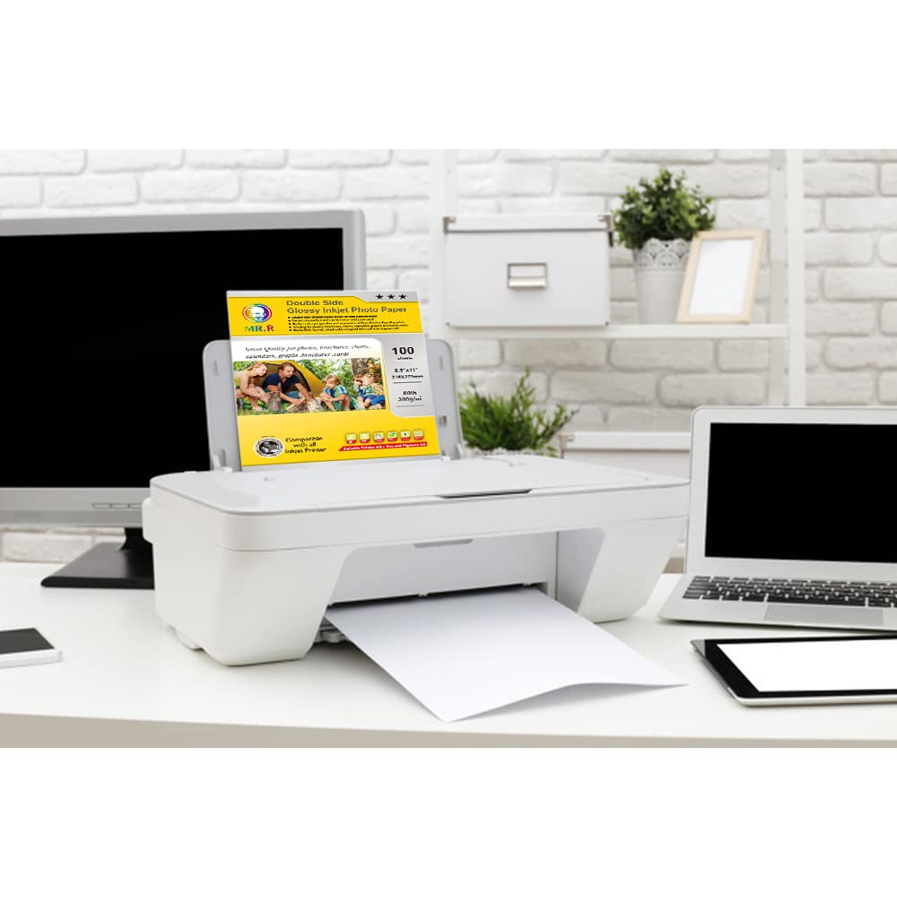 MR.R Double-Sided Glossy Inkjet Photo Paper - 8.5