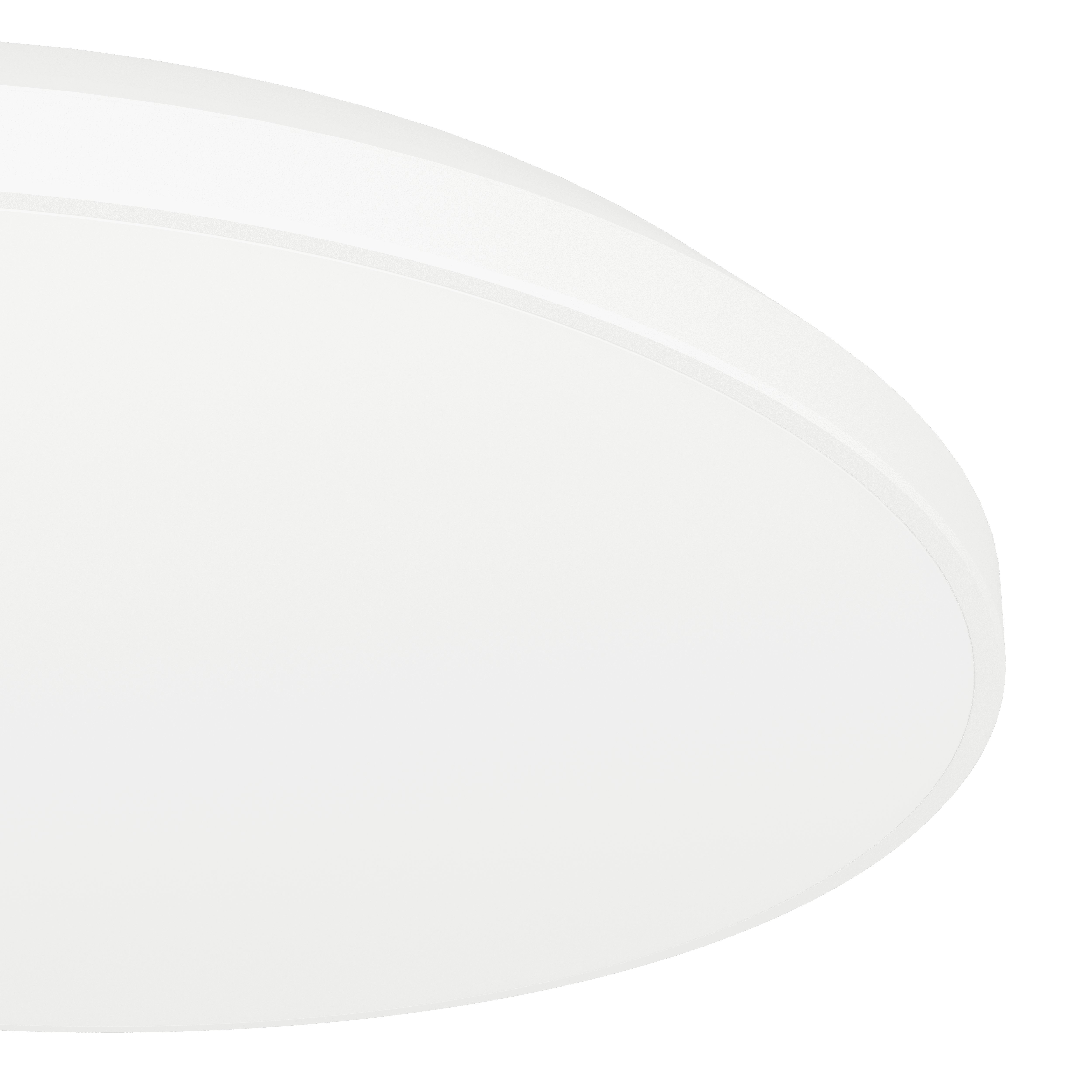 Eglo Crespillo 20-inch White LED Round Flush Mount Ceiling Light Fixture - Modern Dimmable Lighting for Bedroom, Kitchen, Hallway & Office