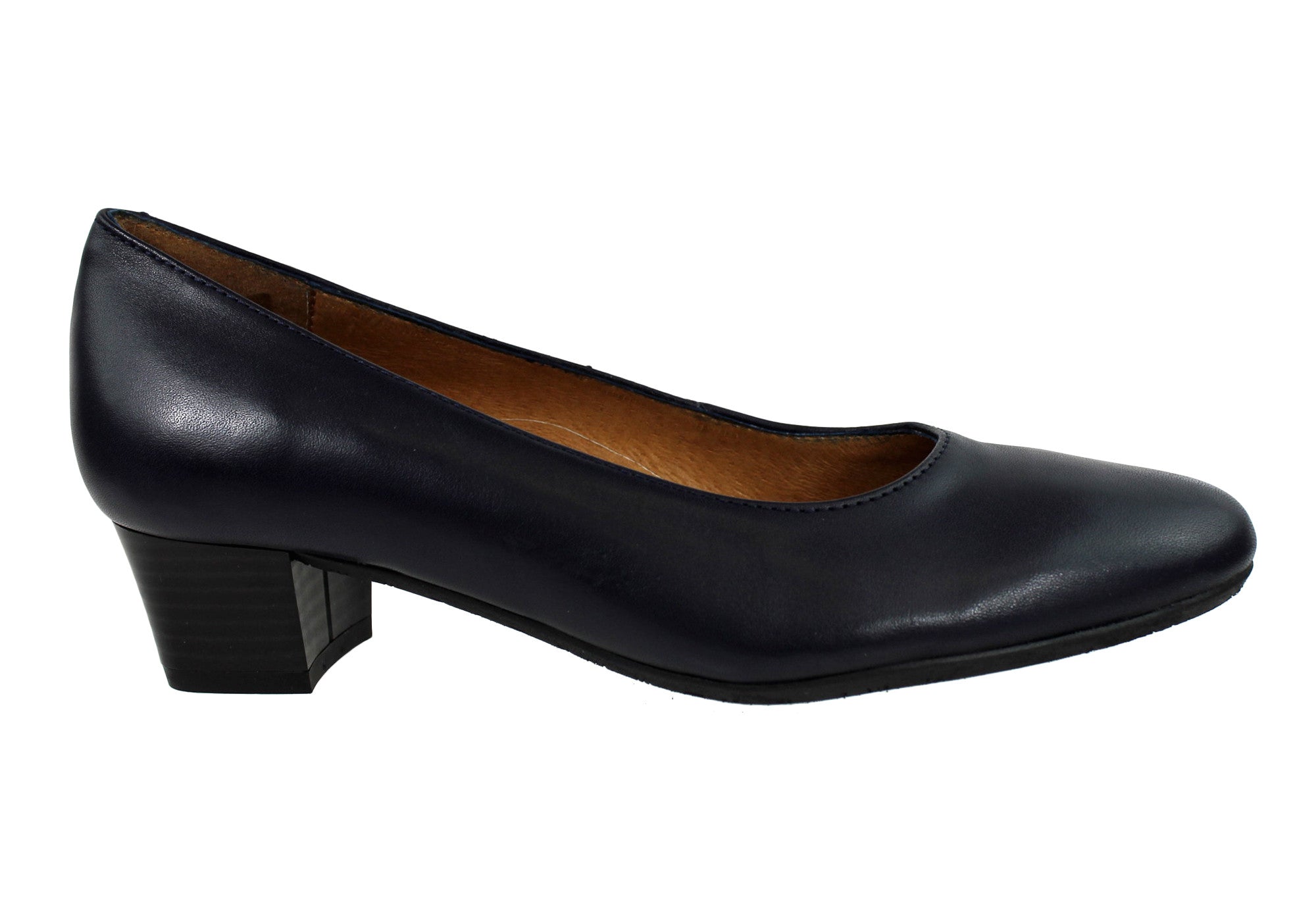 Women's Classic Leather Court Shoes for Aerobics & Hostess - 35 Size - Handmade in Portugal - Perfect for Dance, Work & Formal Events