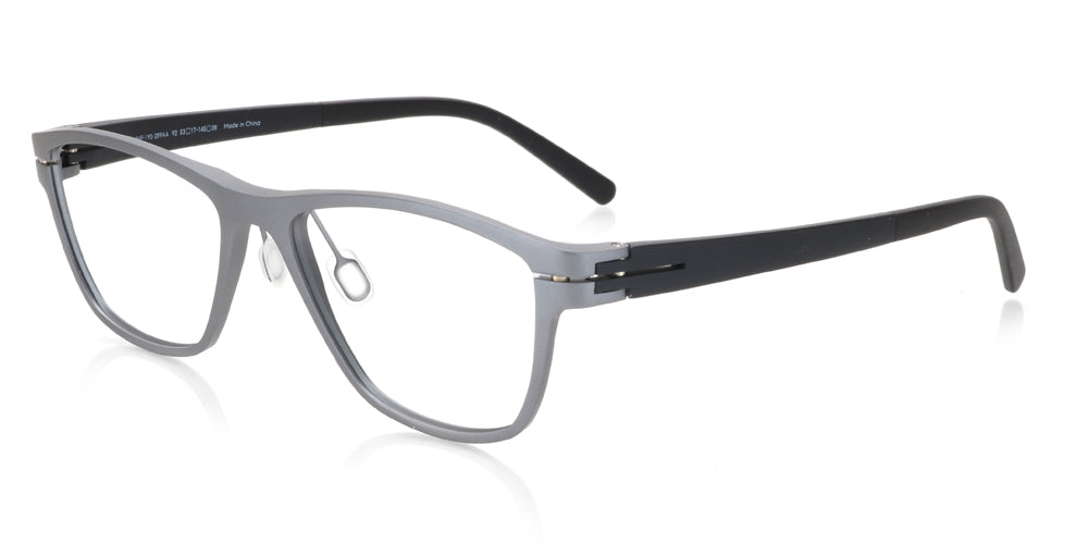 JINS Design Project x Alberto Meda 289 92 Eyeglasses - Lightweight Titanium Frame with Blue Light Blocking Lenses for Work & Digital Eye Strain Relief