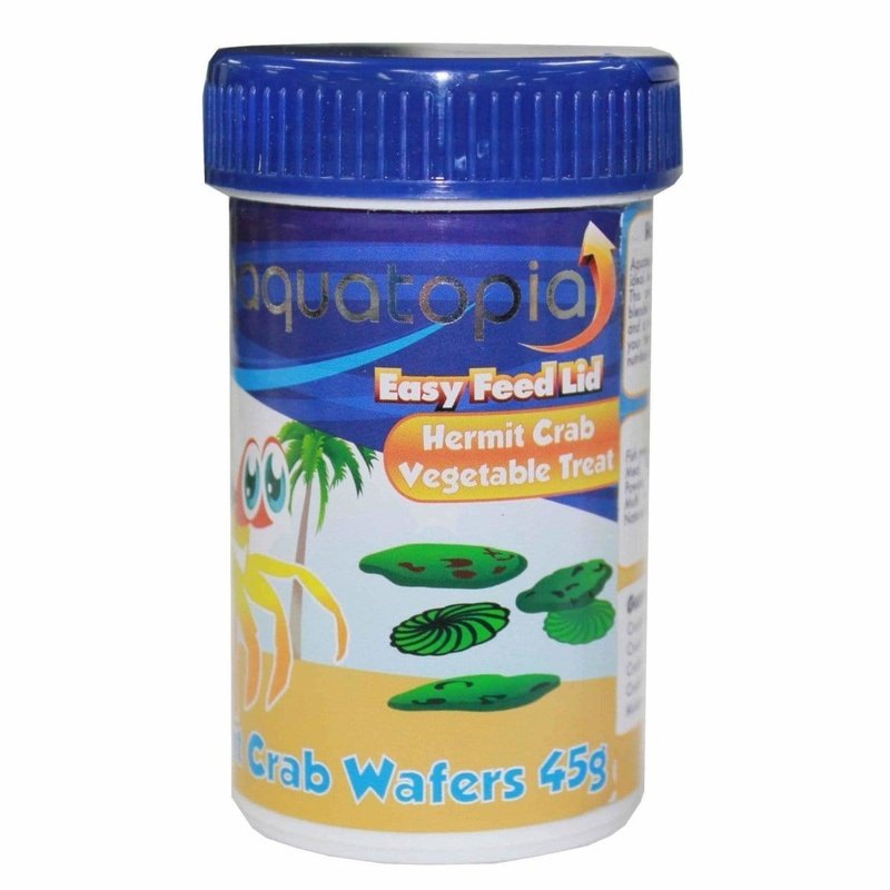 Aquatopia Hermit Crab Vegetable Treat Wafers 45g - Natural Snack for Hermit Crabs - Perfect for Feeding & Enrichment in Crab Habitats