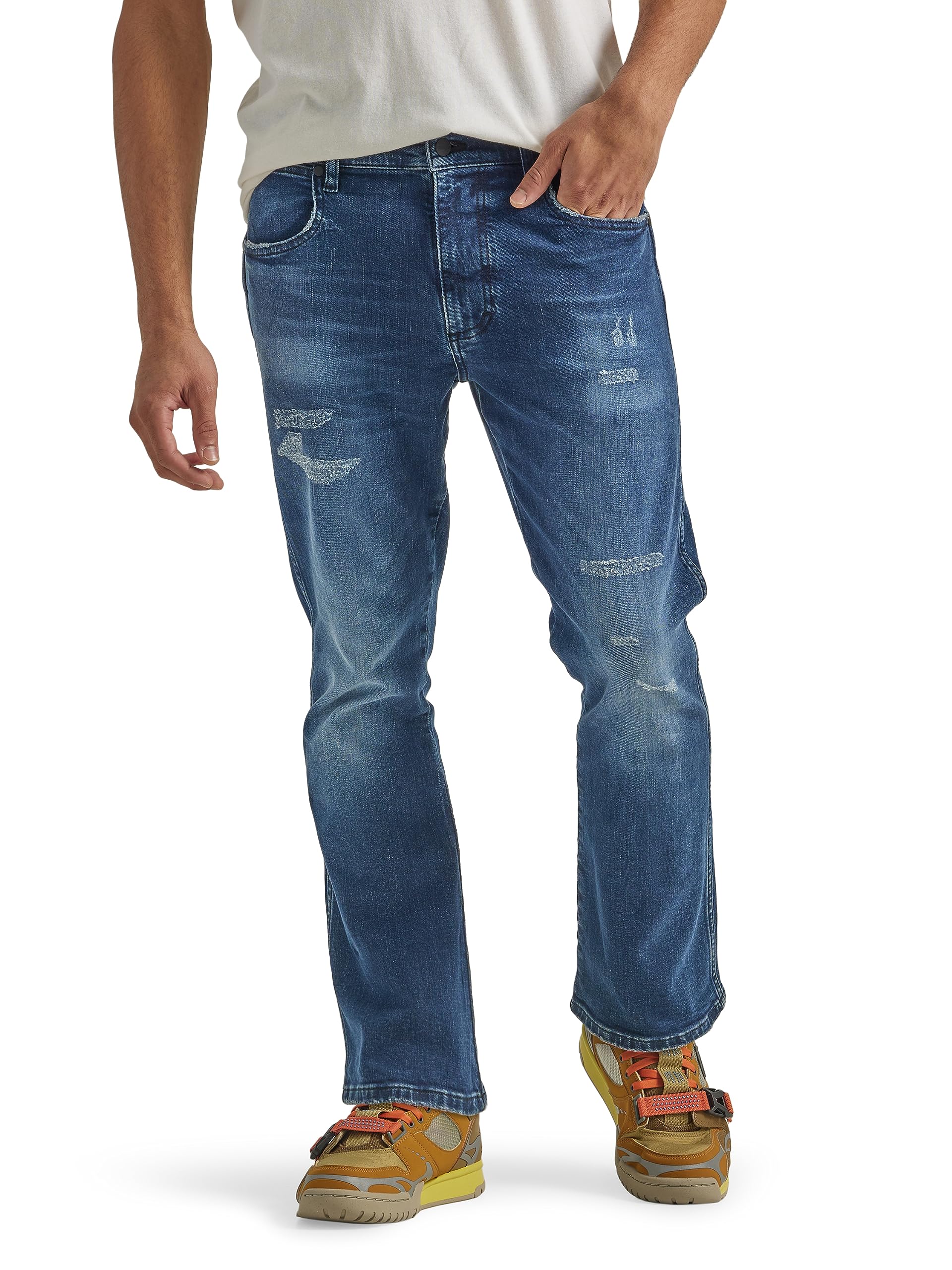Wrangler Men's Bootcut Jeans - Classic Denim Pants for Cowboy & Western Style | Comfortable Fit for Work, Riding & Casual Wear