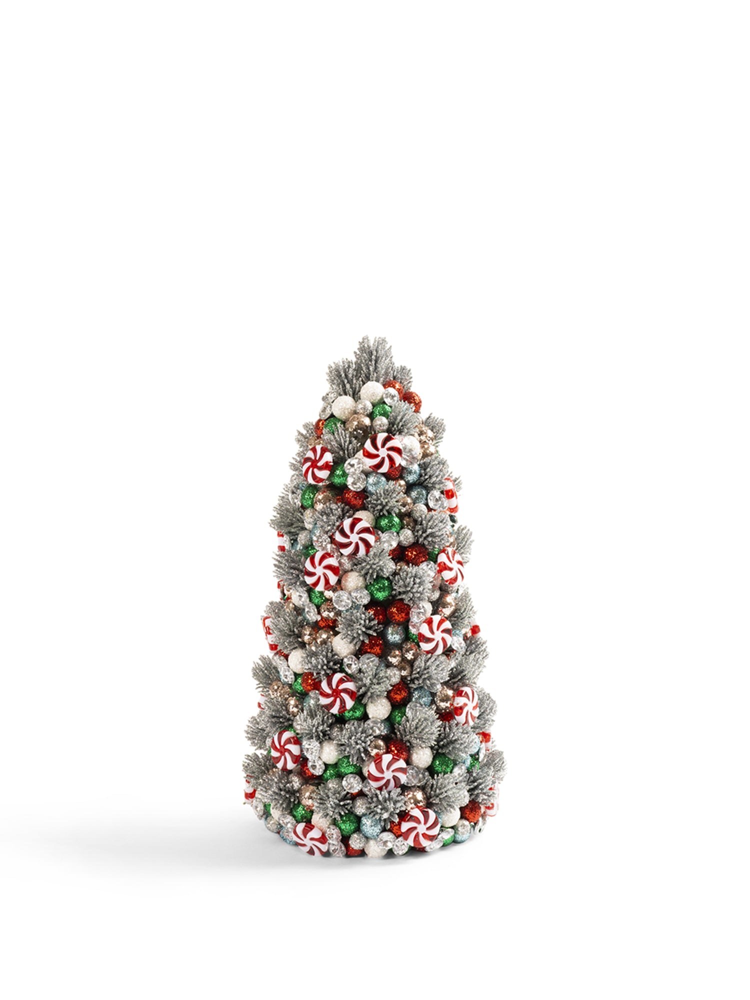 12 Peppermint Christmas Tree Ornaments - Holiday Decor for Xmas Tree, Home, Office & Party | Festive DIY Craft Decorations for Christmas, Winter, New Year Celebrations