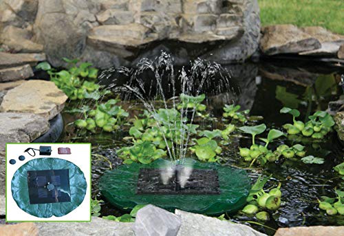 Beckett Water Garden Solar Floating Lily Light - Model 7195110 for Outdoor Ponds, Water Features & Garden Decor