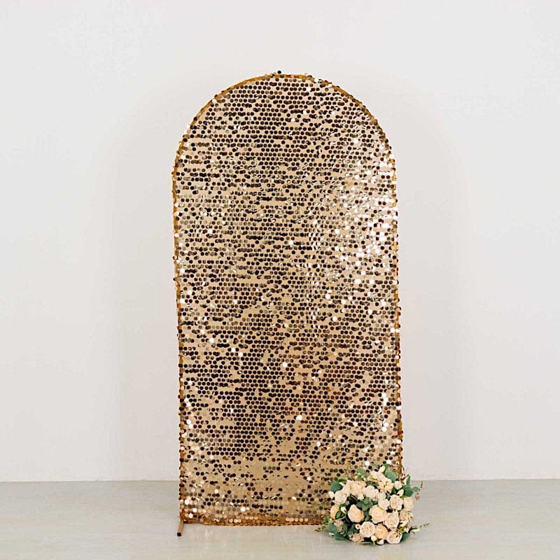 Sparkly Big Payette Sequin Fitted Chiara Backdrop Stand Cover - Elegant Party Decor for Weddings, Events & Photo Booths