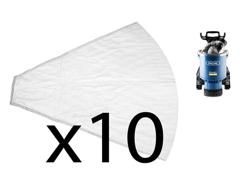 10 Pack Replacement Synthetic Bags for Pacvac Superpro 700 Series Vacuum Cleaner - Perfect for Home Cleaning, Pet Hair Removal & Commercial Use