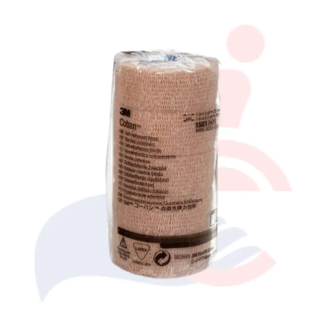 3M Coban Self Adherent Wrap - Breathable Self-Stick Bandage for Sports, First Aid & Wound Care - Ideal for Ankle, Wrist & Knee Support (5 Pack)