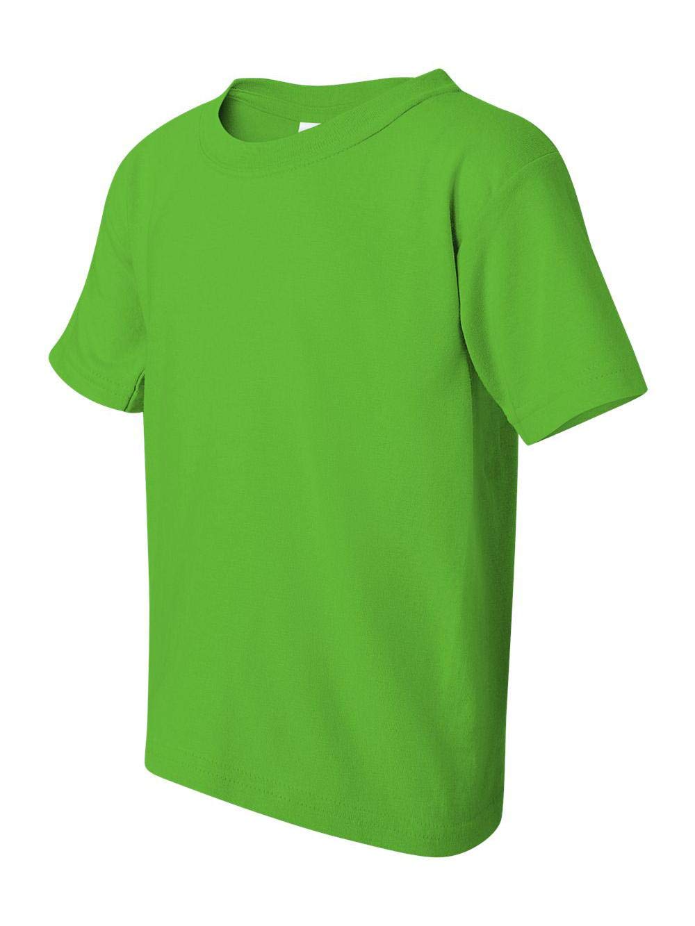 Gildan Youth Heavy Cotton T-Shirt - Electric Green - Large Size | Soft Comfortable Boys & Girls Tee for School, Sports & Everyday Wear