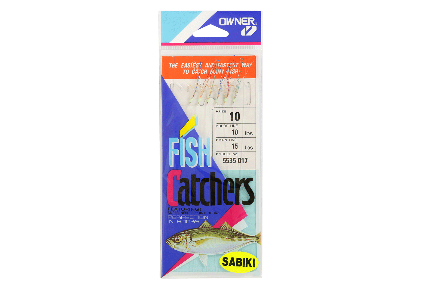 Premium Owner Mackerel Fish Skin Sabiki Rigs - Saltwater Fishing Lures for Tuna, Snapper & Mackerel - Ideal for Offshore & Deep Sea Fishing Adventures