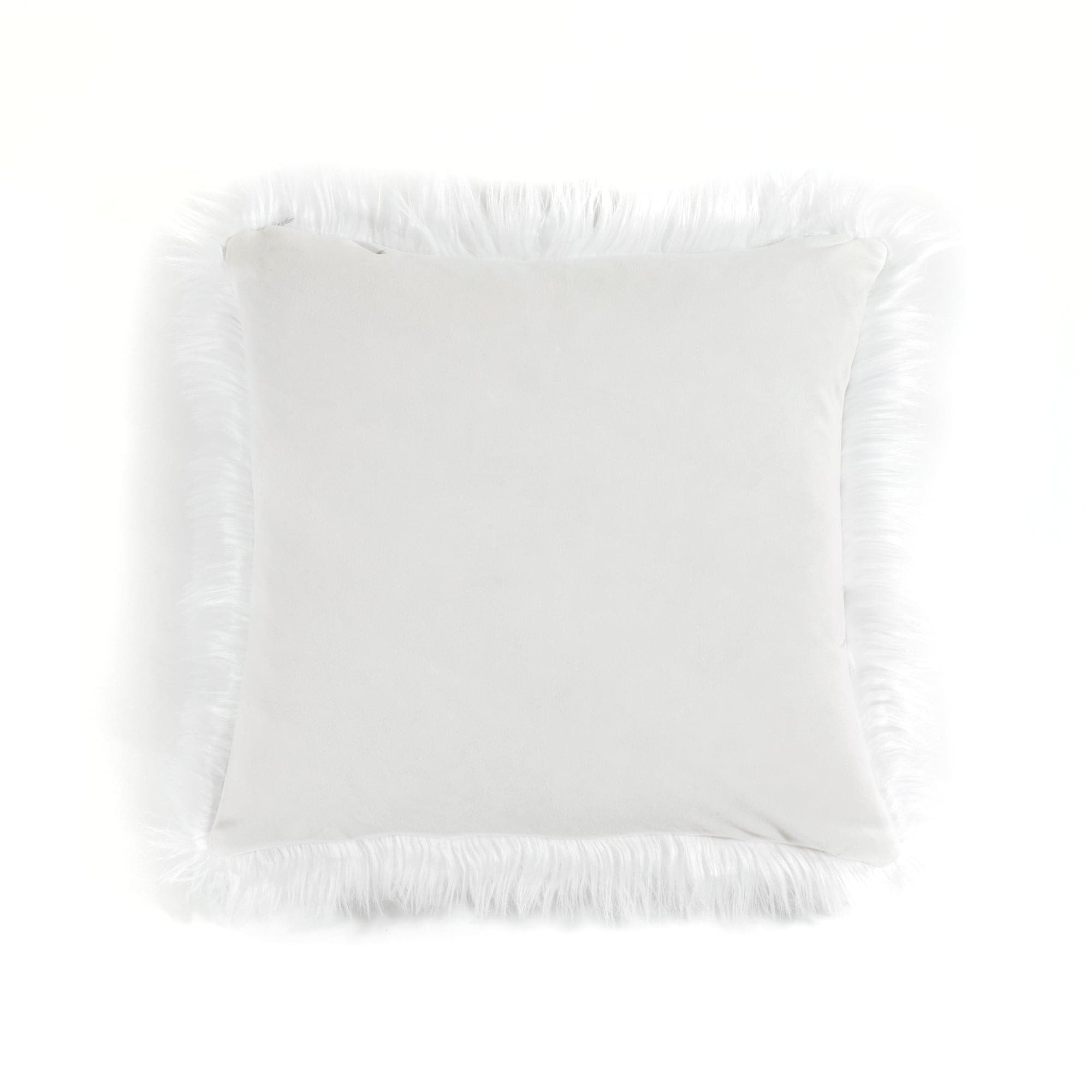 Soft Mongolian Luca Faux Fur Pillow Cover - Luxury Decorative Throw Pillow Case for Sofa, Bed, Couch - Cozy Home Decor for Living Room & Bedroom