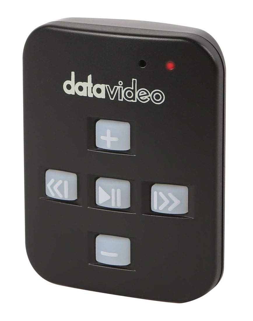 Datavideo WR-500 Bluetooth Teleprompter Remote Control - Compatible with TP-100, TP-300, TP-500, TP-600 Prompter Rigs - Perfect for Video Production, Live Streaming & Professional Presentations