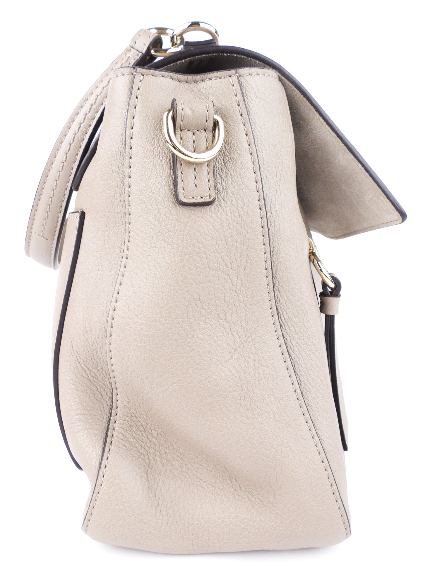 Chloe Medium Faye Day Shoulder Bag in Grey Calfskin - Two-Way Carry for Women | Perfect for Work, Travel & Everyday Use