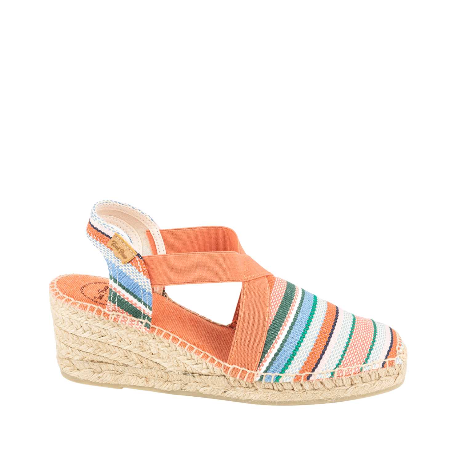 Women's Striped Cotton Blend Wedge Espadrilles - Comfortable Summer Shoes for Beach, Casual Outings & Everyday Wear | Tarbes