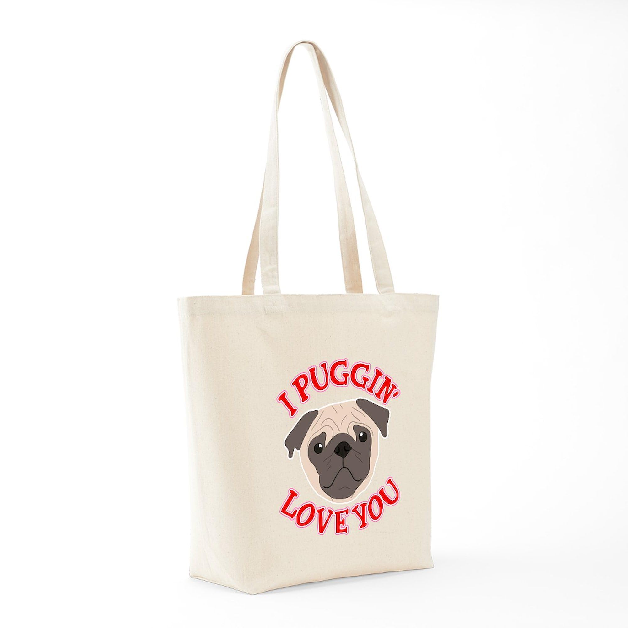 Pug Lover's Canvas Tote Bag - Natural Reusable Shopping Bag for Groceries, Beach & Daily Use | Cute Dog Gift Idea