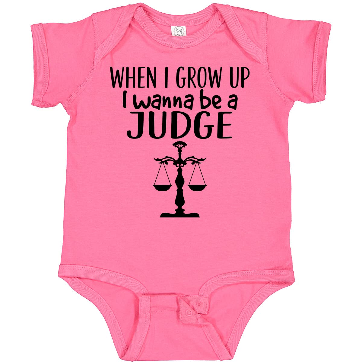 Inktastic Future Judge Law Scale Baby Bodysuit - Cute Lawyer Outfit for Newborns & Infants - Perfect for Courtroom Visits, Career Day & Legal-Themed Photoshoots
