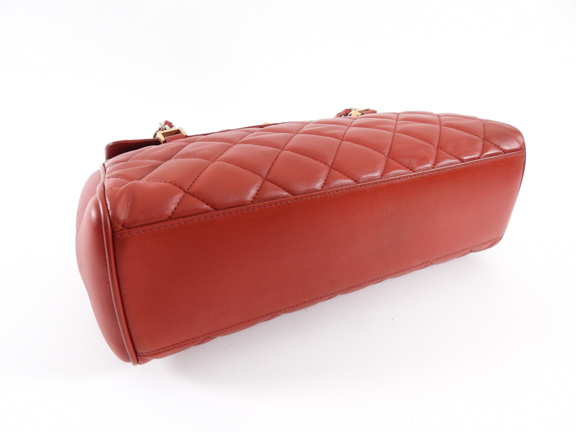 Chanel Dark Red Quilted Leather Misia Flap Shoulder Bag - Luxury Designer Handbag for Women, Perfect for Parties, Dating & Special Occasions