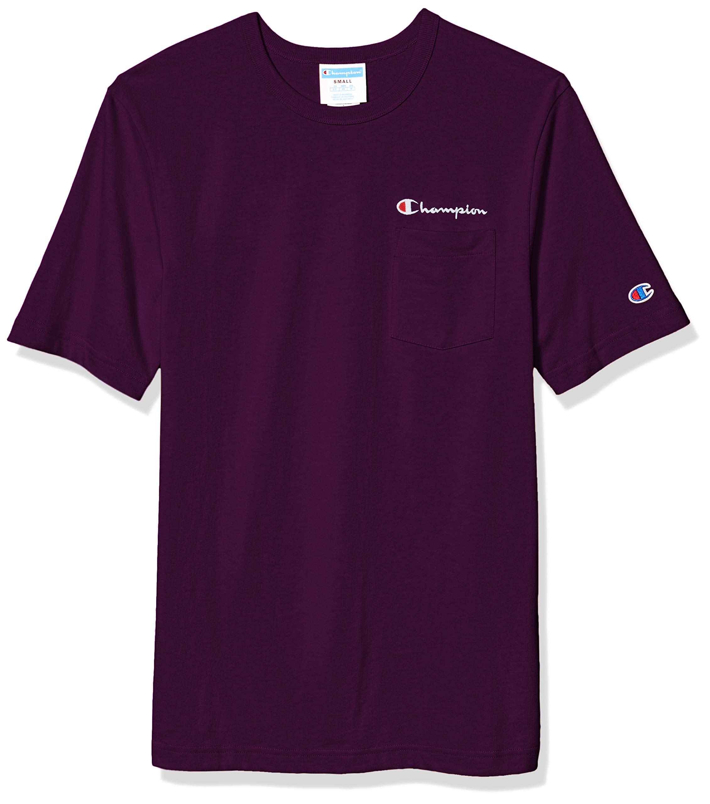 Champion Men's Heritage Pocket T-Shirt - Soft Cotton Short Sleeve Crewneck Tee for Casual Wear, Gym & Everyday Outfits