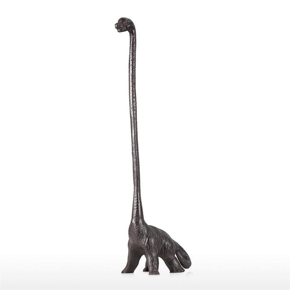 Dinosaur Paper Towel Holder - Rustic Animal Figurine Bathroom Tissue Organizer - Unique Home Decor Accessory for Kitchen, Bathroom, and Dinosaur-Themed Room Decor