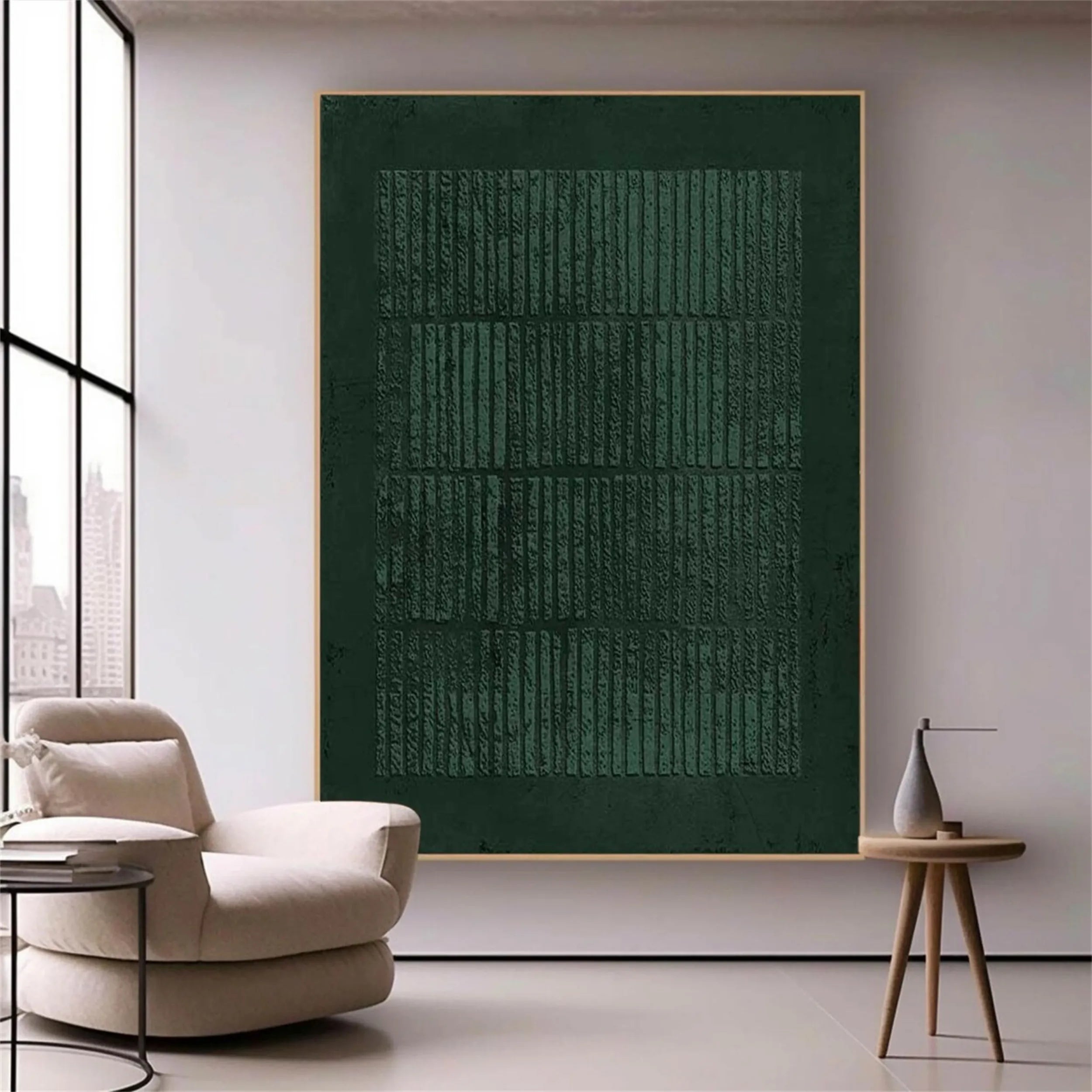Blue & Green Abstract Wall Art Print #BG071 - Modern Home Decor for Living Room, Bedroom & Office